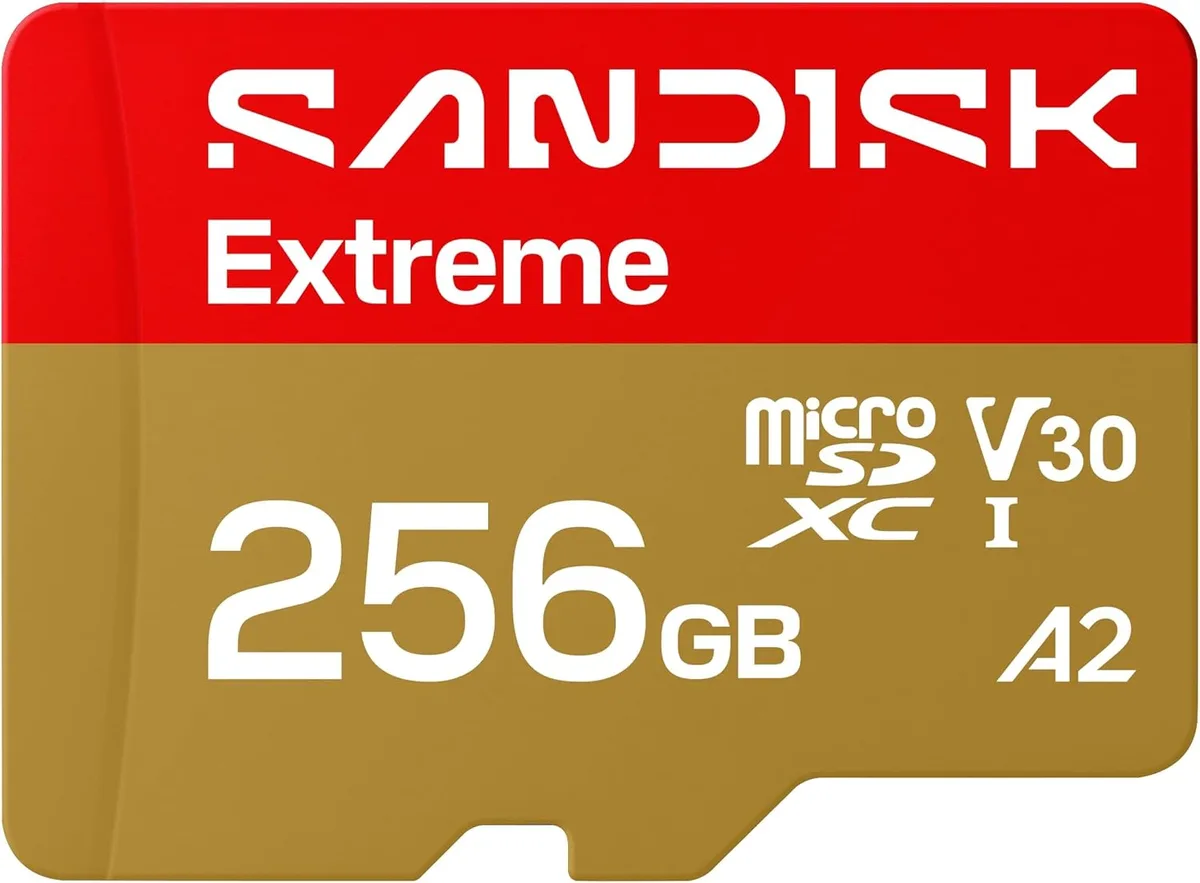 SanDisk SanDisk Extreme SDSQXH9-256G-GZ6MA 256GB microSD memory card — product photo