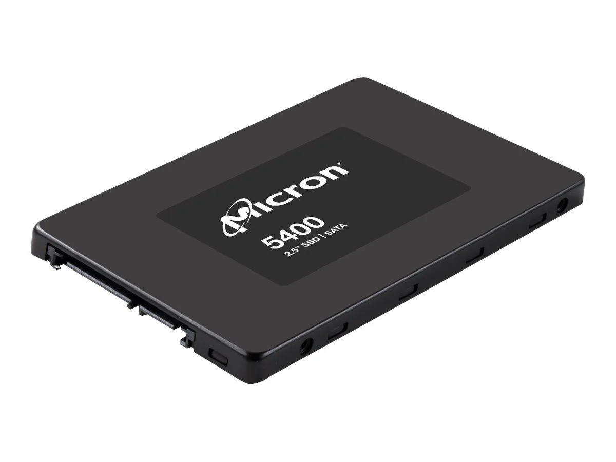 Micron 5400 MAX 1.92TB 2.5 inch SATA SSD with silver metal casing