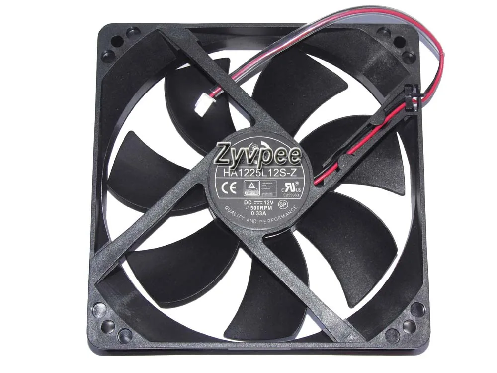 Zyvpee Zyvpee HA1225L12S-Z 120mm 12V .33A 2-pin case fan — 제품 사진