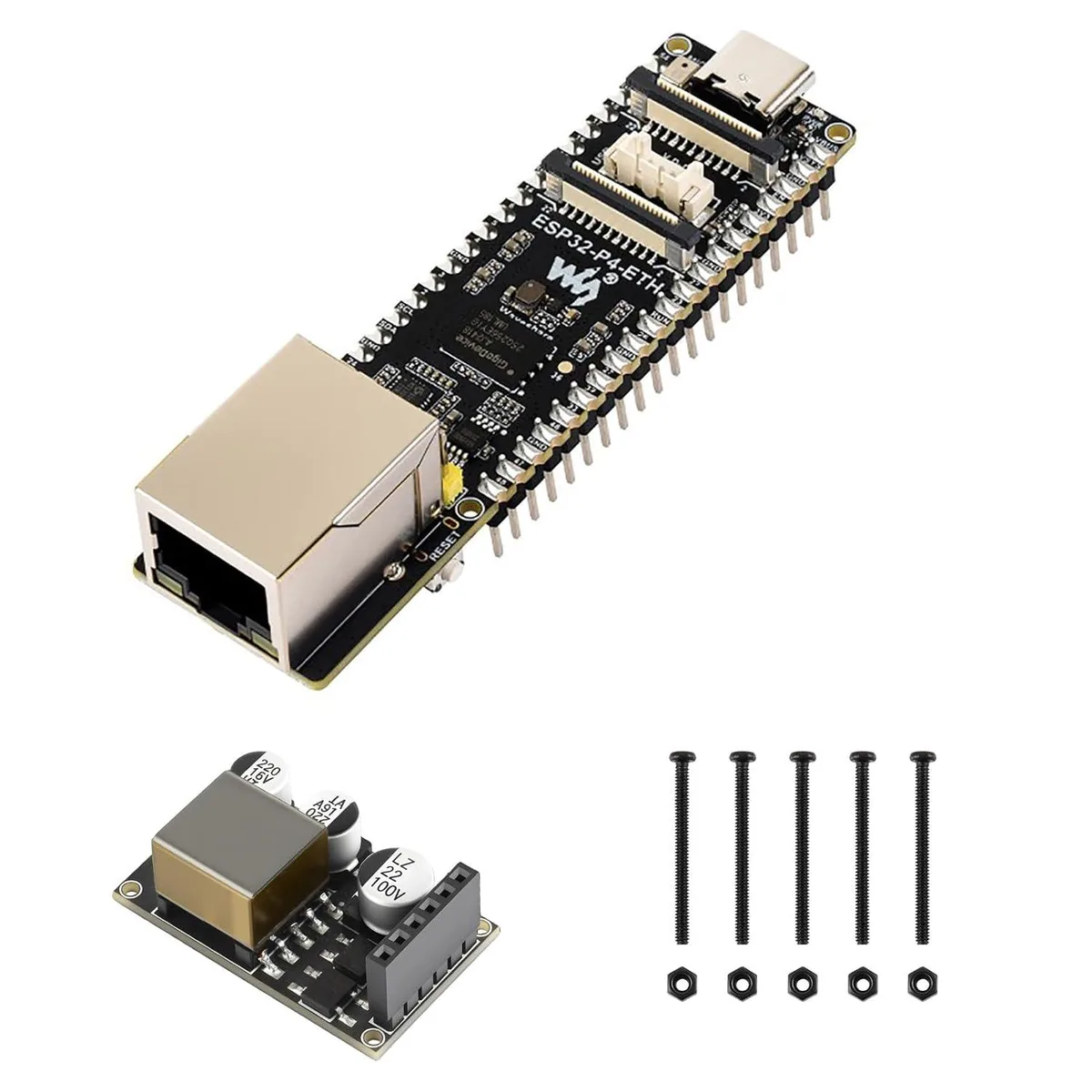 LORDWORLD LORDWORLD ESP32-P4 PoE Development Board 32MB PSRAM 32MB Flash 100Mbps 40-Pin — 商品写真