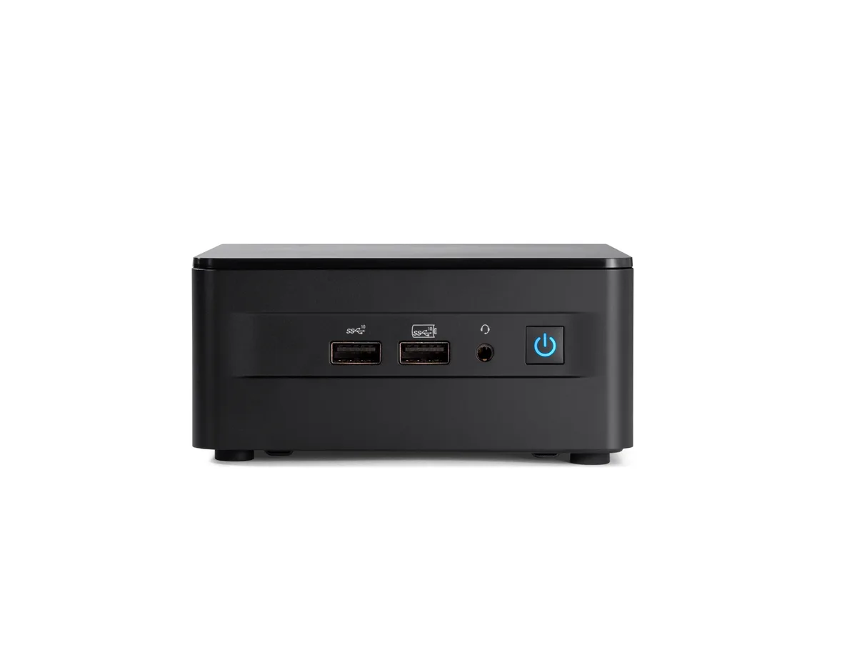 Small black square mini PC barebone unit