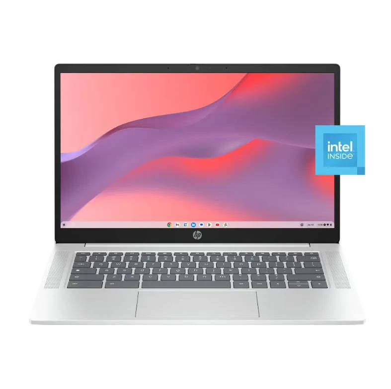 HP HP 9E4Z3UA#ABA 14 Chromebook Intel N200 4GB 128GB UFS Glacier Silver — product photo