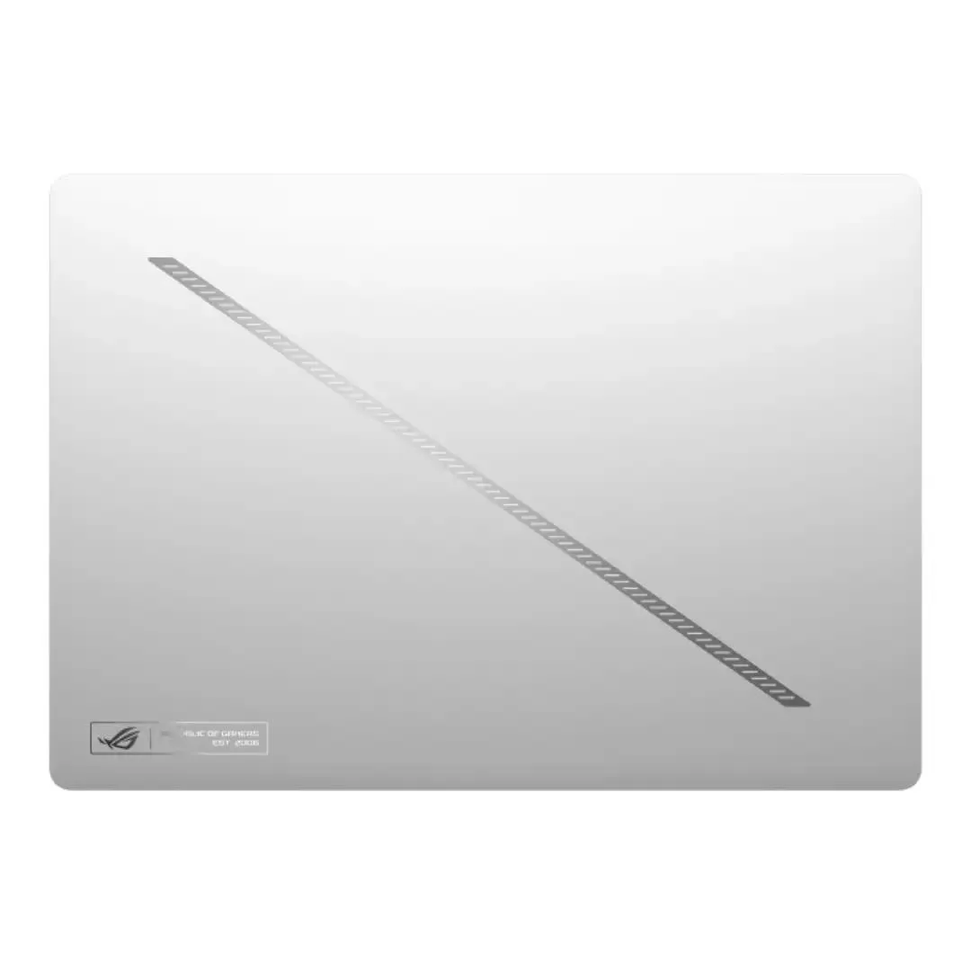 Platinum White ASUS ROG Zephyrus G14 14 inch laptop with thin profile