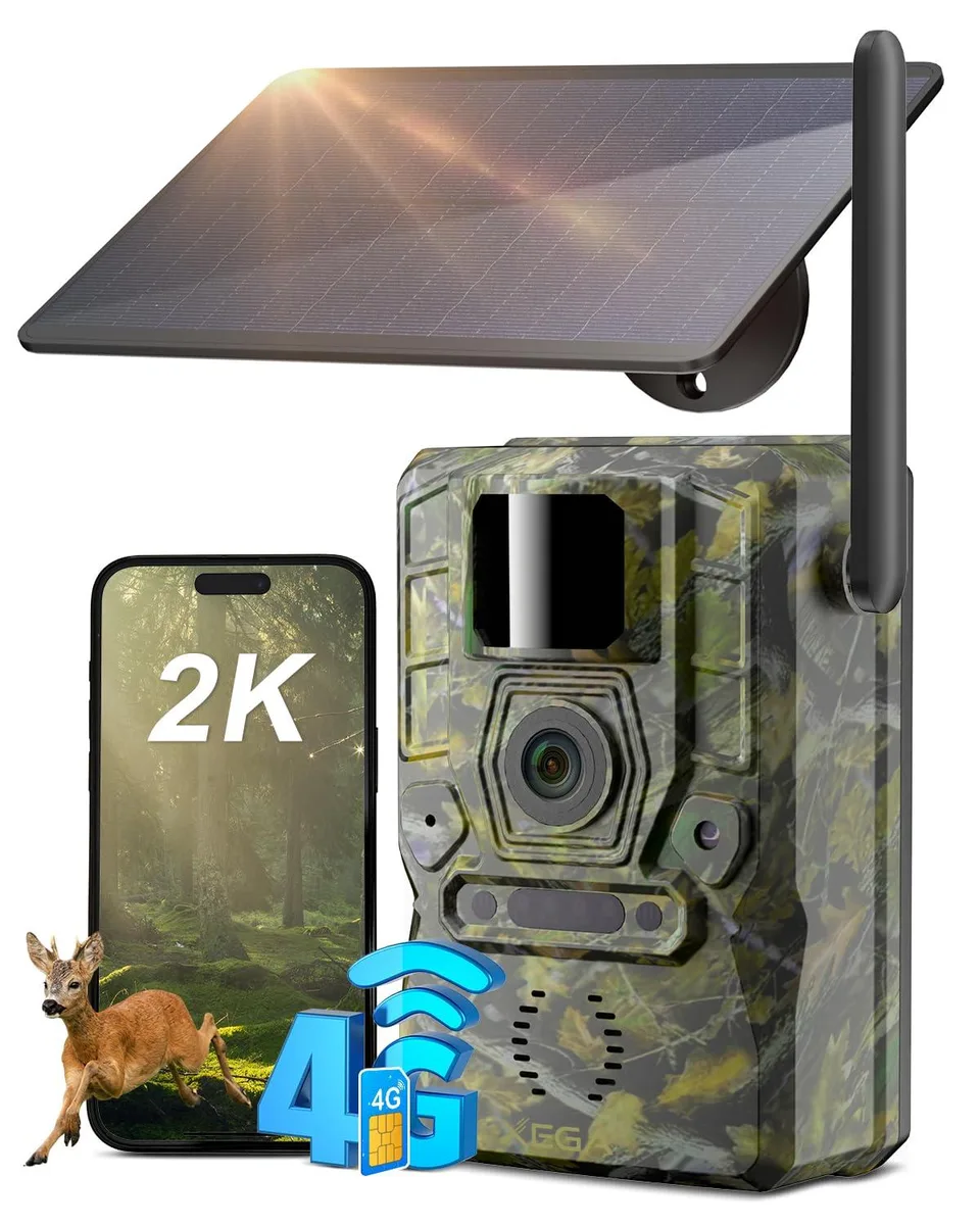 Xega XG-11-EU4G 4G LTE Solar Cellular Trail Camera GPS No Glow Night Vision 940nm — preces foto