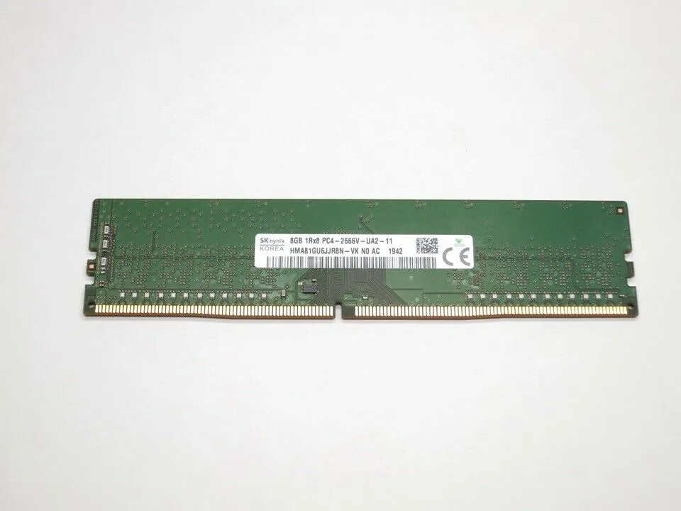 SK hynix SK hynix HMA81GU6JJR8N-VK 8GB DDR4 2666 PC4 21300 2Rx8 288-pin desktop RAM — product photo