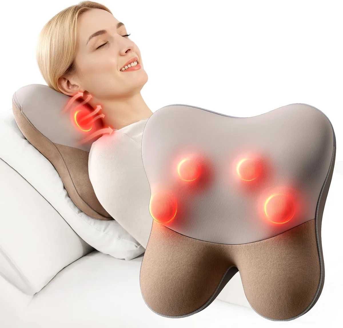 Bob and Brad Bob and Brad EZBack Brown Back Massager with Heat — foto produk
