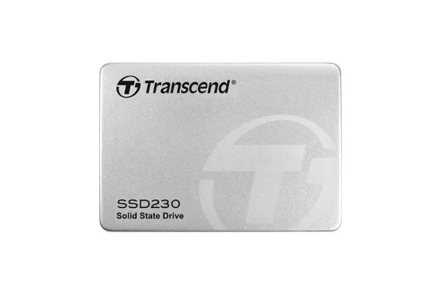 Rectangular black 2.5 inch SATA SSD with label
