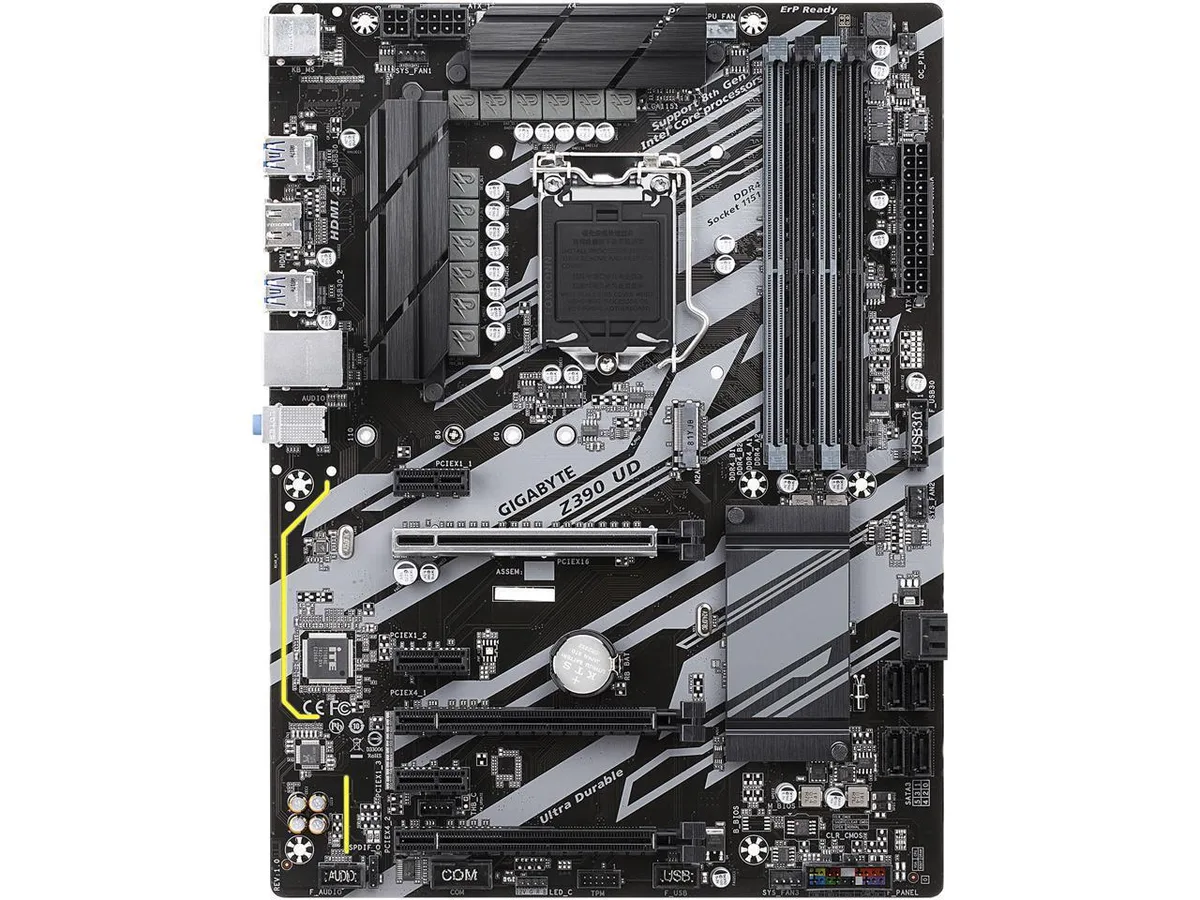 GIGABYTE GIGABYTE Z390 UD Intel Motherboard LGA 1151 ATX — fotografija proizvoda