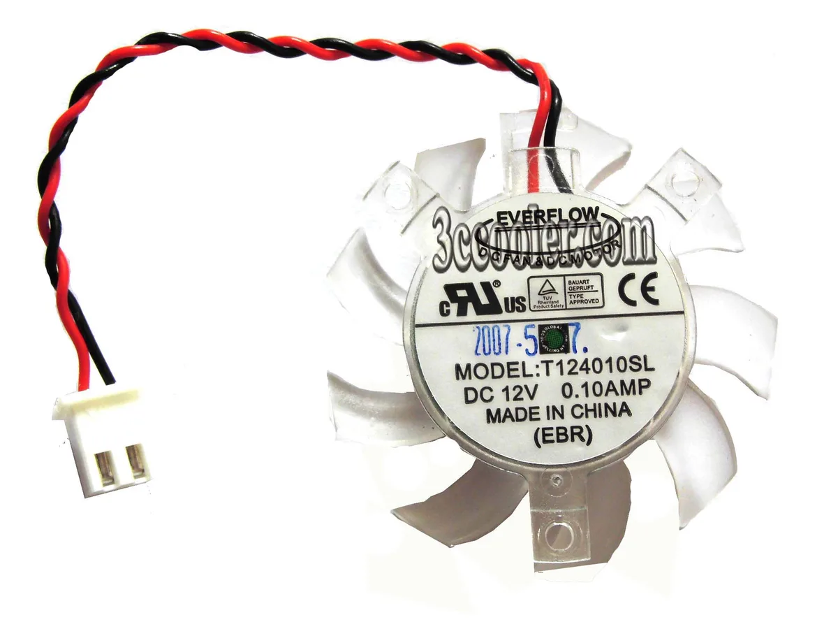 OEM Industries OEM Industries T124010SL 12V 0.1A 2 Pin CPU Cooler — ürün fotoğrafı
