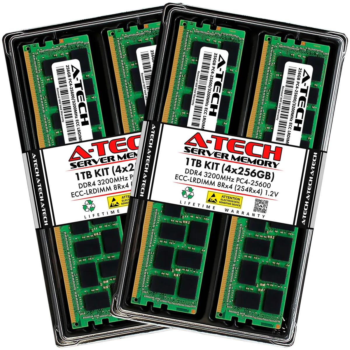 A-Tech A-Tech 1TB (4x256GB) DDR4 3200 ECC LRDIMM 2S4Rx4 Server RAM — product photo