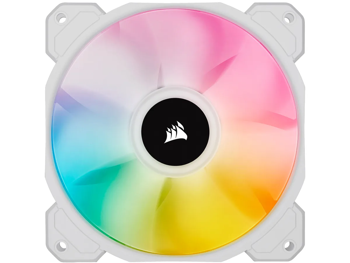 Corsair Corsair iCUE SP120 RGB ELITE 120mm White PWM case fan CO-9050136-WW — ürün fotoğrafı