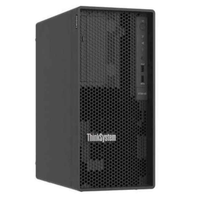 Lenovo ThinkSystem ST50 V3 tower server in black finish