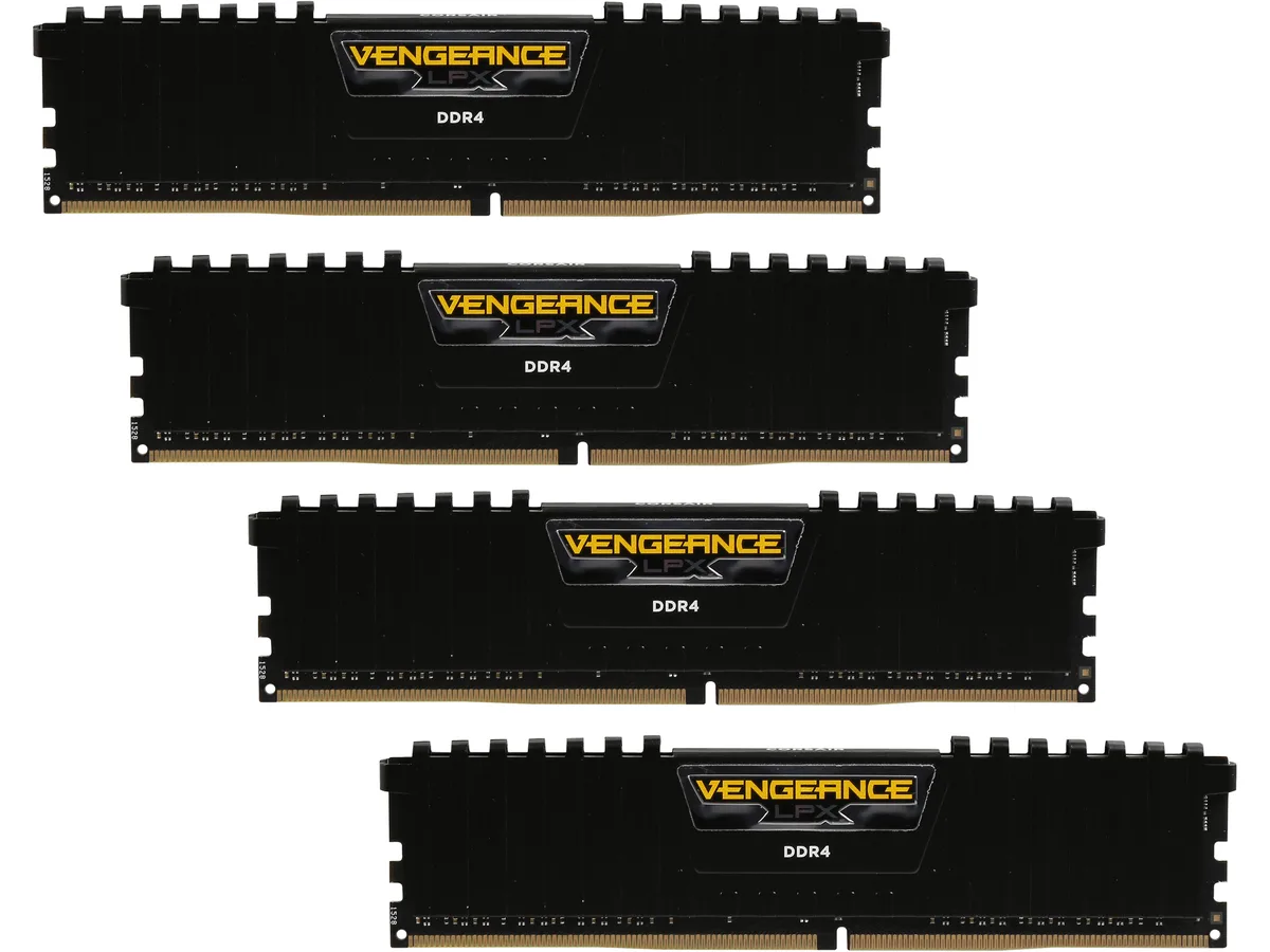 Corsair Corsair CMK16GX4M4A2400C16 16GB (4x4GB) DDR4 2400 CL16 desktop RAM — photo du produit