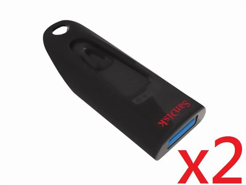 SanDisk SanDisk Cruzer Ultra CZ48 USB 3.0 Flash Drive 128GB (64GB x 2) — תמונת המוצר