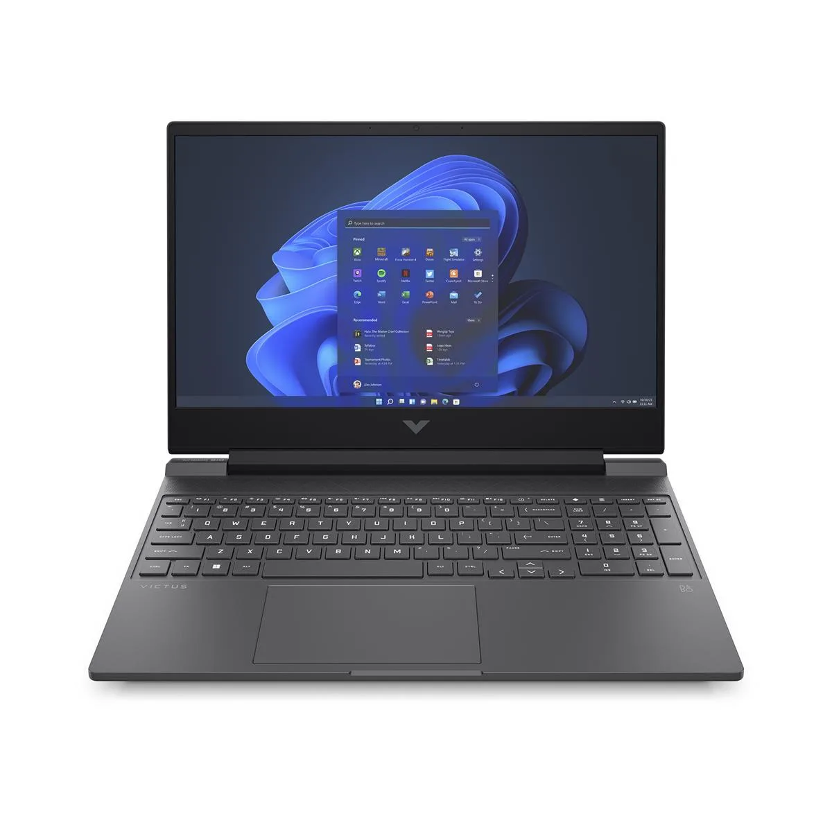 Silver 15.6-inch laptop with full-HD IPS display
