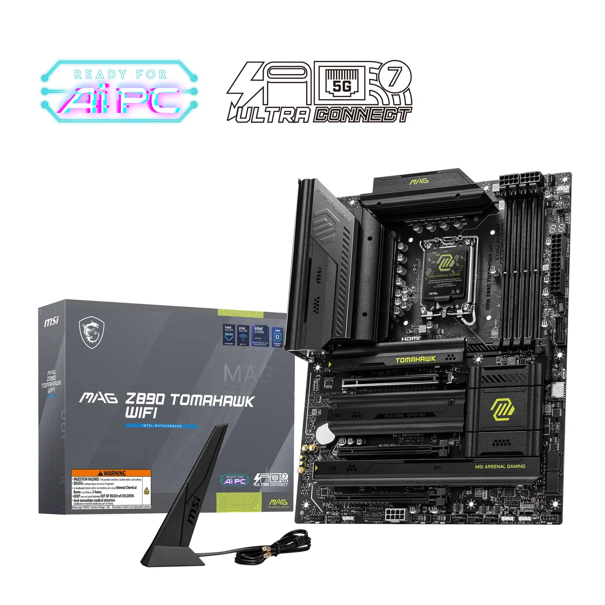 MSI MSI MAG Z890 TOMAHAWK WIFI Intel motherboard — product photo