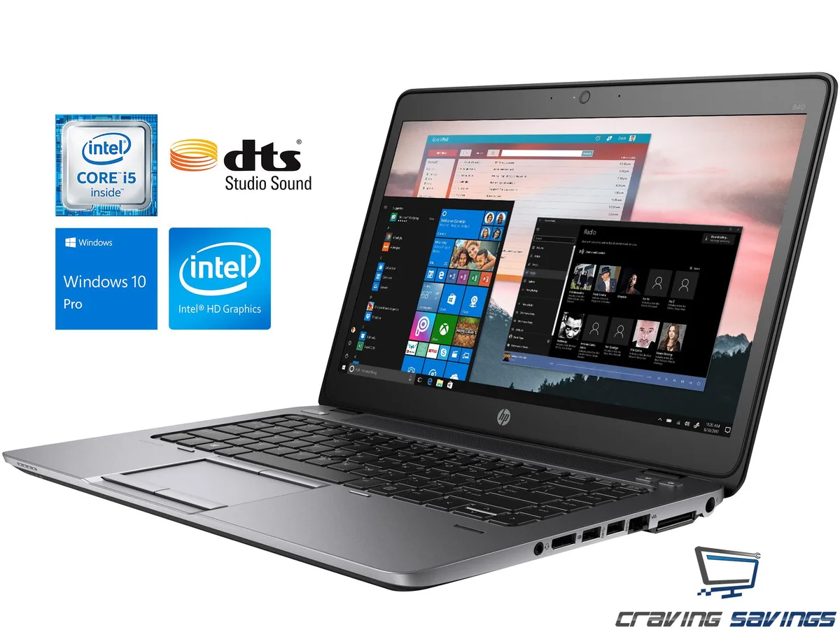 HP HP EliteBook 820 G2 laptop, i5-5300U, 8GB, 256GB SSD, 12.5" HD — produktbild