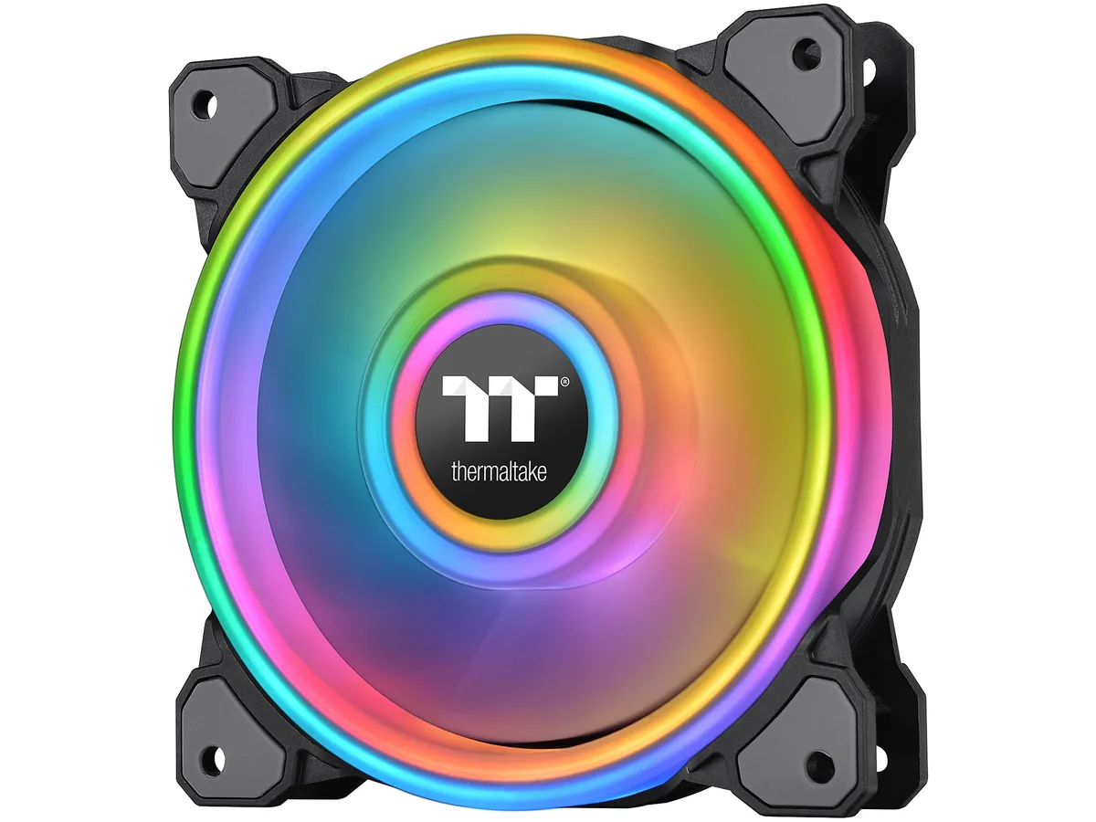Thermaltake Thermaltake Riing Quad 140mm 54 LED PWM Case Fan CL-F089-PL14SW-C — product photo