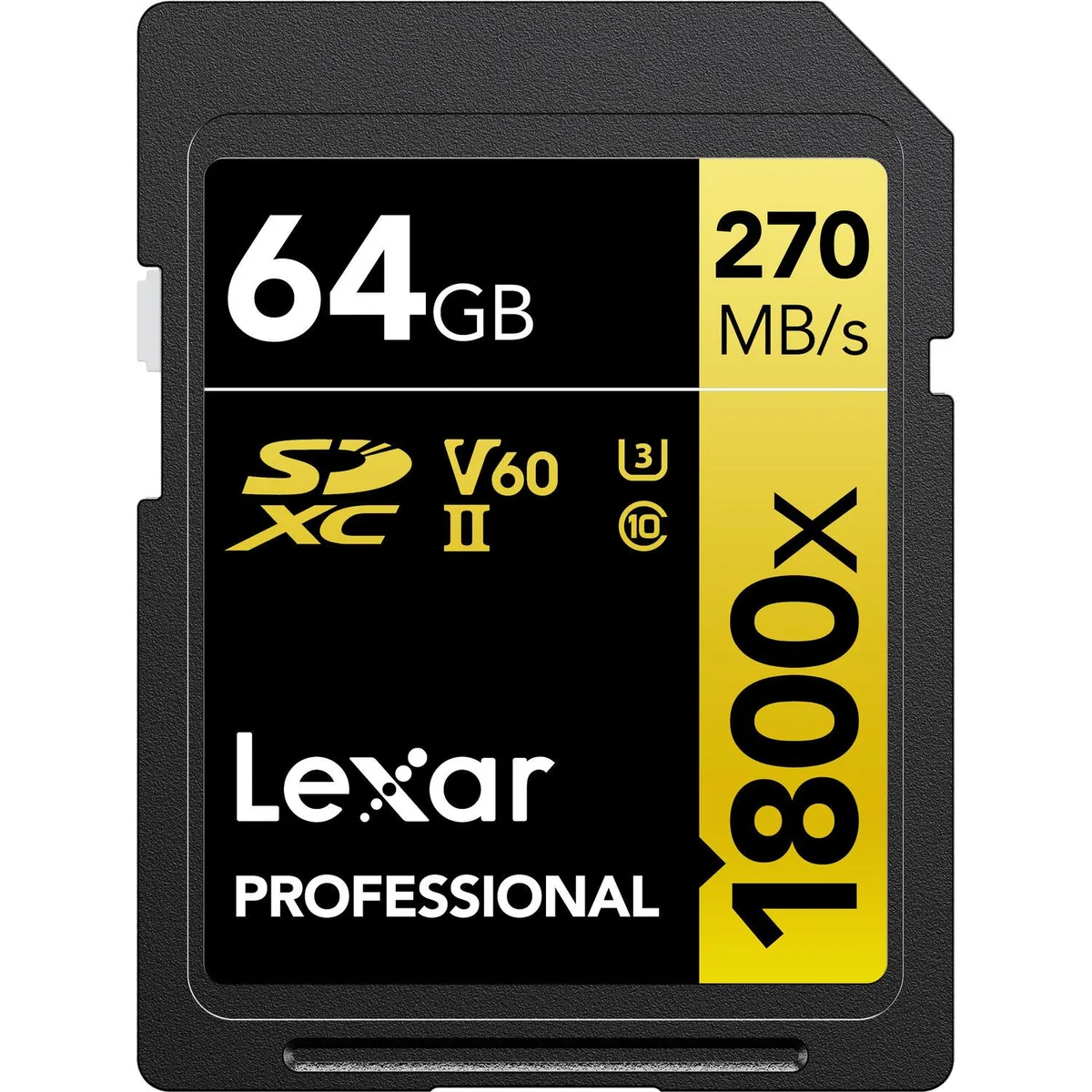 Lexar Lexar LSD1800064G-BNNNU 64GB 1800x UHS-II SDXC memory card — ภาพสินค้า