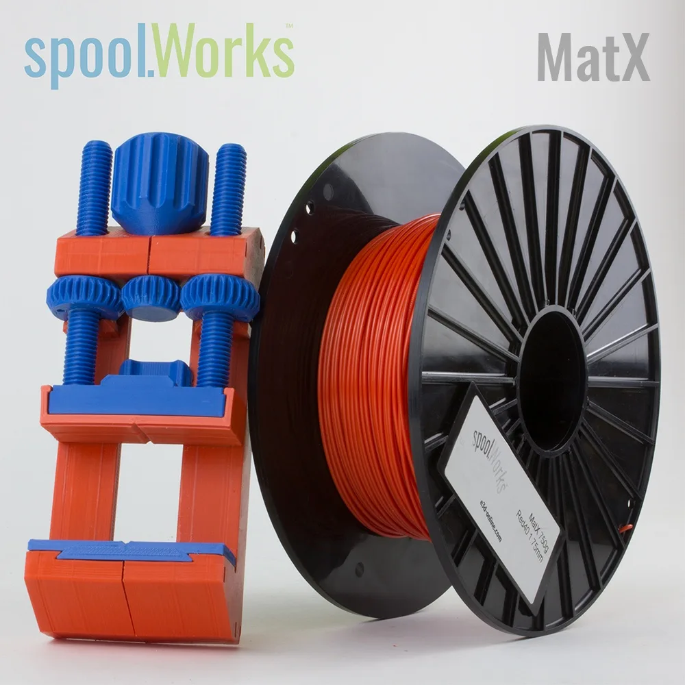 E3D Online E3D Online spoolWorks MatX ASA Filament 2.85mm 750g Blood Orange Red40 3D printers accessory — Produktfoto