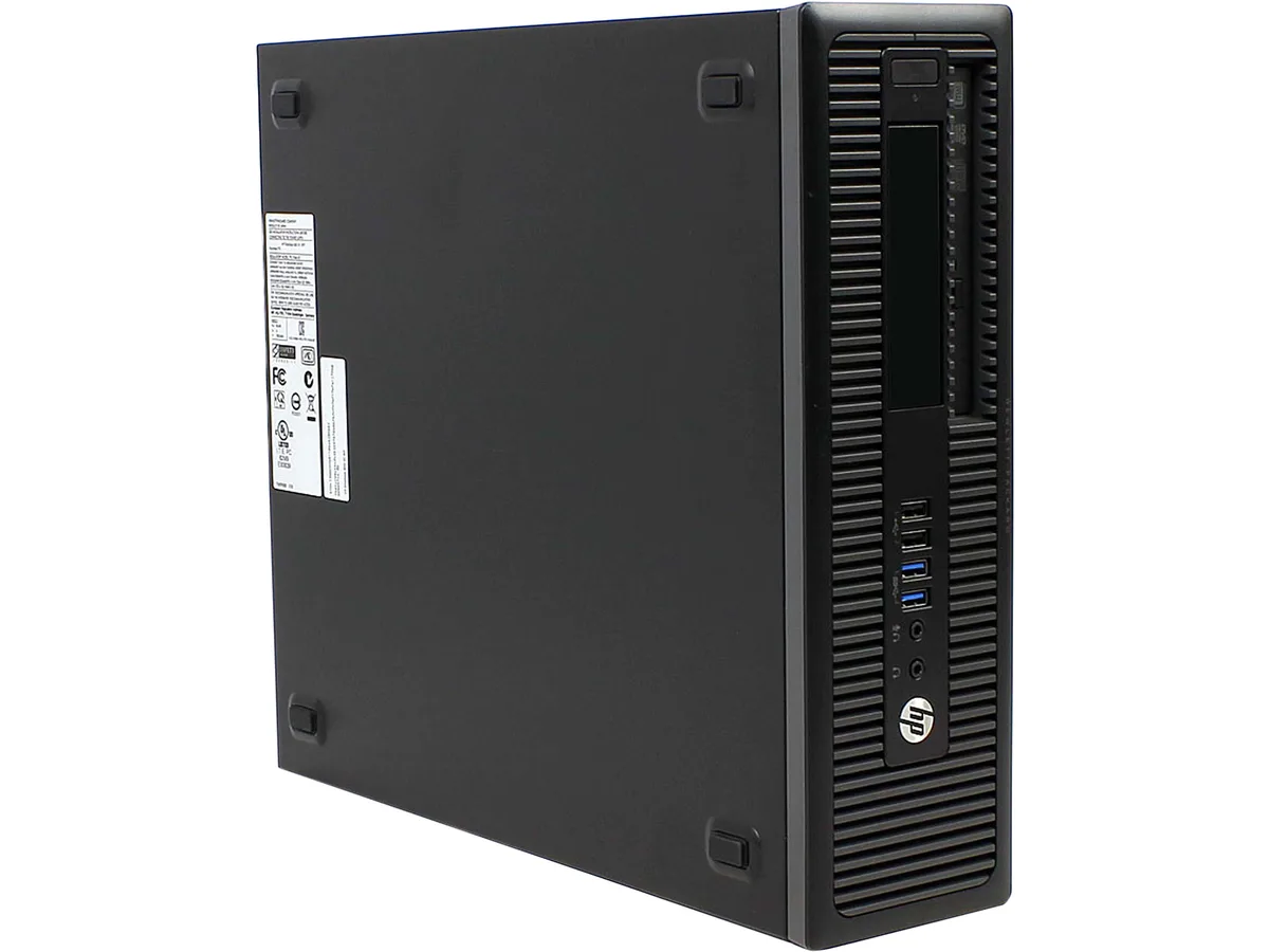 Compact black HP ProDesk 600 G1 small-form-factor desktop tower