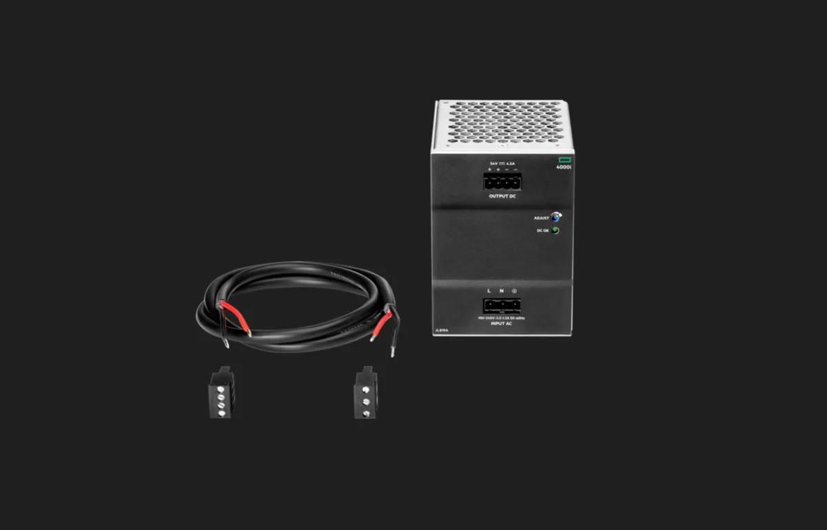 HPE HPE JL819A 4000i PoE 54VDC 240W 100-240VAC DIN server power supply — fotografie produktu