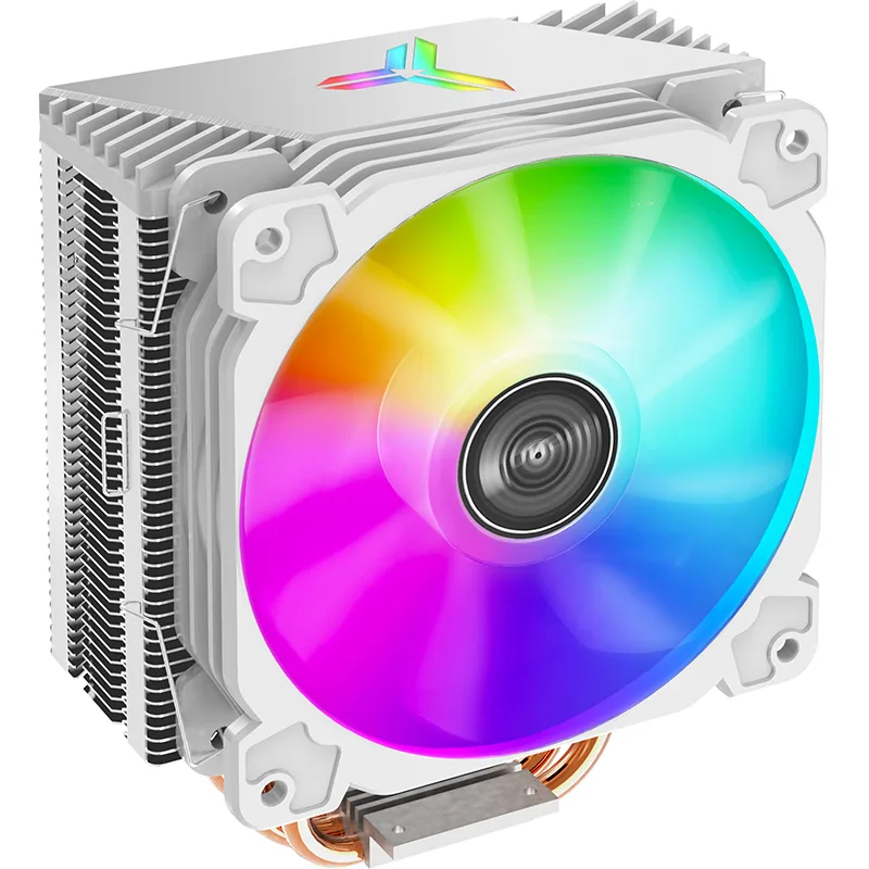 JONSBO JONSBO CR1000 WHITE CPU Cooler 158mm 4 Heat Pipes 120mm PWM RGB Fan White — product photo