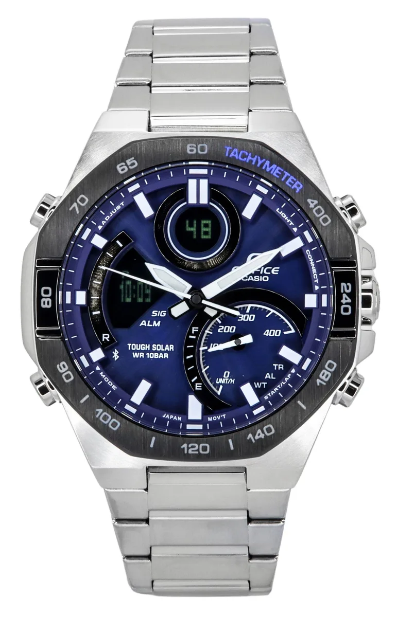 CASIO CASIO Edifice ECB-950DB-2A Blue Dial Solar Watch 100m 48.00mm — product photo