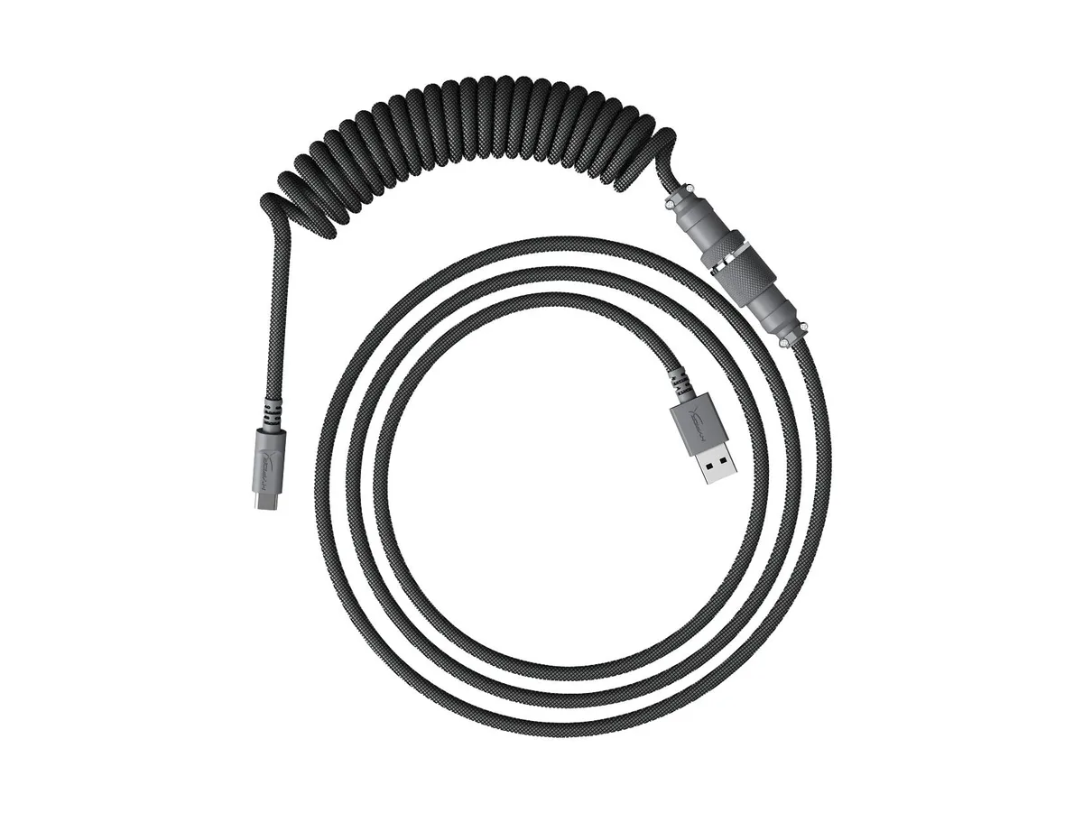 HP HP HyperX USB-C Coiled Cable Gray 6J678AA — photo du produit