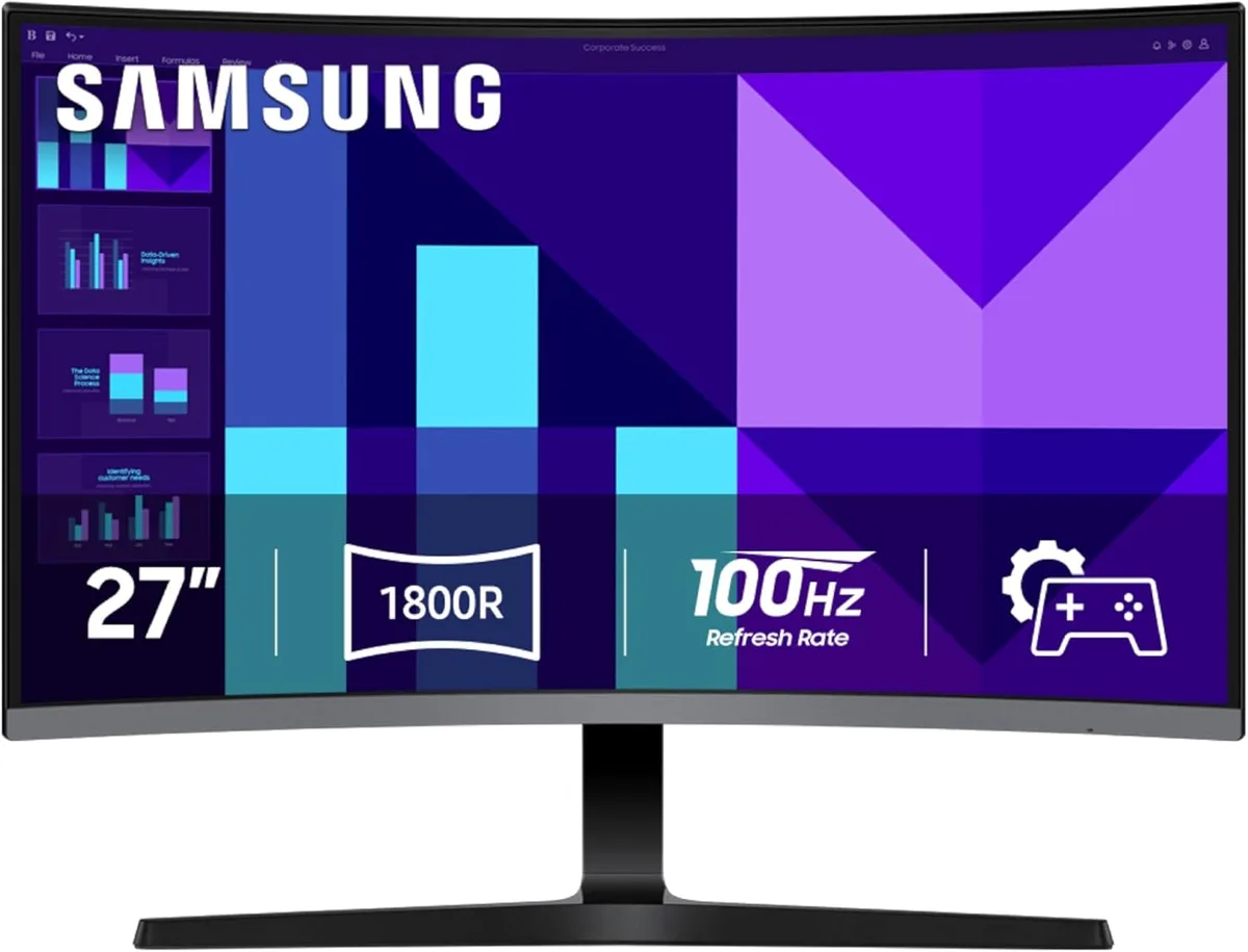 SAMSUNG SAMSUNG LS27D396GANXZA 27" FHD 100Hz 1800R Curved Monitor — product photo