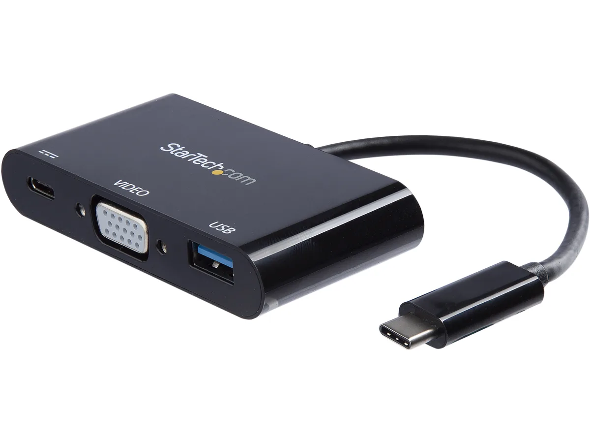STARTECH STARTECH CDP2VGAUACP USB-C to VGA multiport adapter with USB-A and PD — fotografija proizvoda