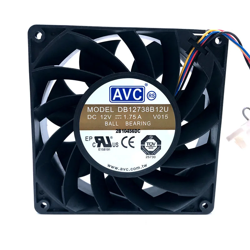 SXDOOL SXDOOL 127mm 2 Ball 5000-5499 RPM 12V 1.75A 38mm case fan — product photo
