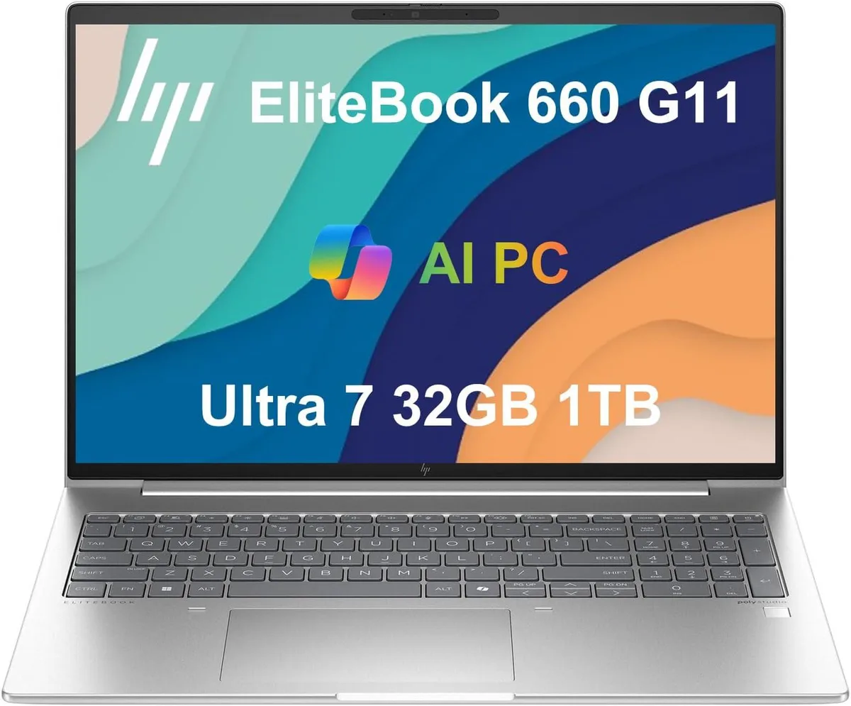 HP HP EliteBook 660 G11 16" Ultra 7 165U 32GB 1TB business laptop — Produktfoto