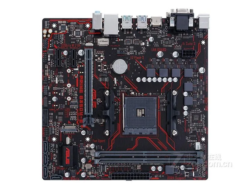 Green Micro ATX motherboard with silver heatsinks and black slots