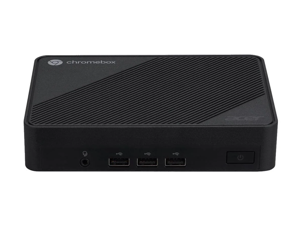 Small black rectangular desktop box 1.3 by 6.3 by 4.7 inches