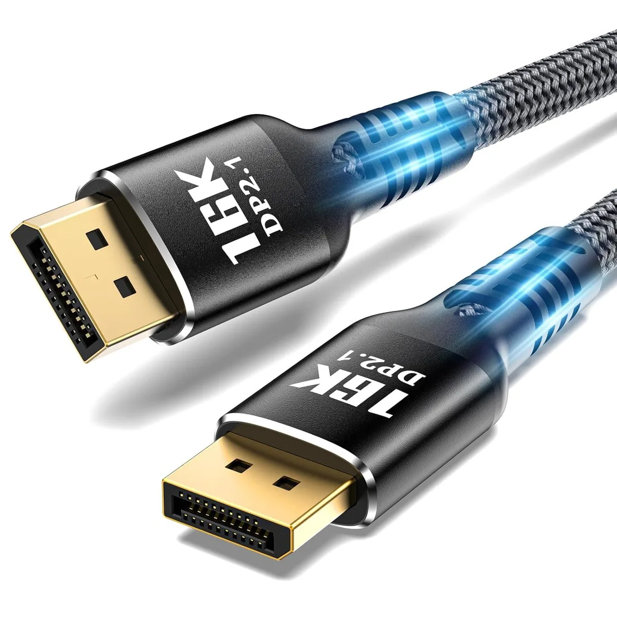 Jansicotek Jansicotek A0108 DisplayPort cable 10 ft 80 Gbps 16K@60Hz — toote foto