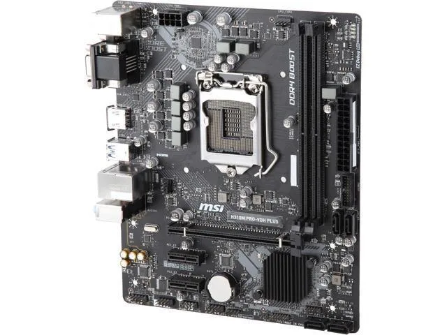 Green Micro ATX motherboard with silver heatsinks and black I/O shield