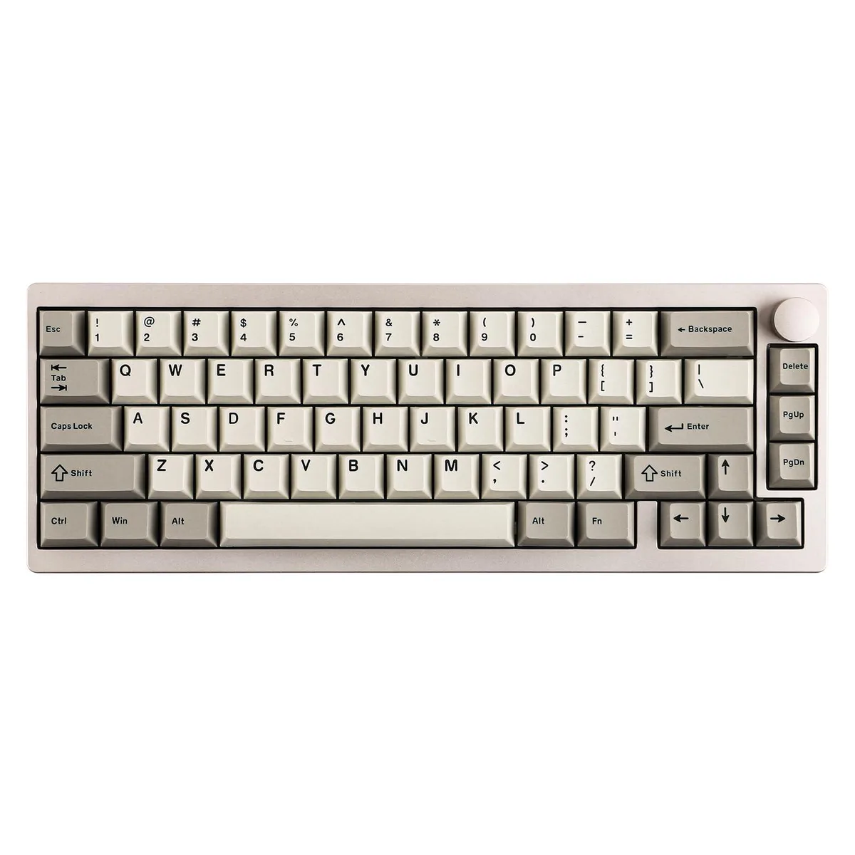 Epomaker Epomaker P65 65% aluminum gaming keyboard, Khaki, Wisteria linear switches — product photo