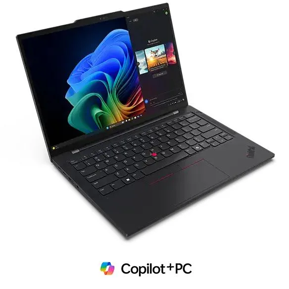 Silver 14-inch ultra-thin laptop closed lid matte finish ThinkPad logo visible