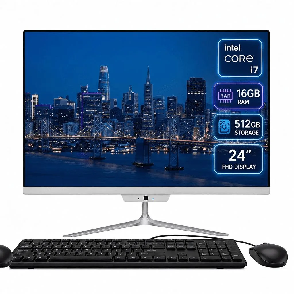 Toemaagic Toemaagic 2026 All-in-One PC 24 in Intel Core i7 4.0 GHz 16 GB 512 GB White — 商品照片