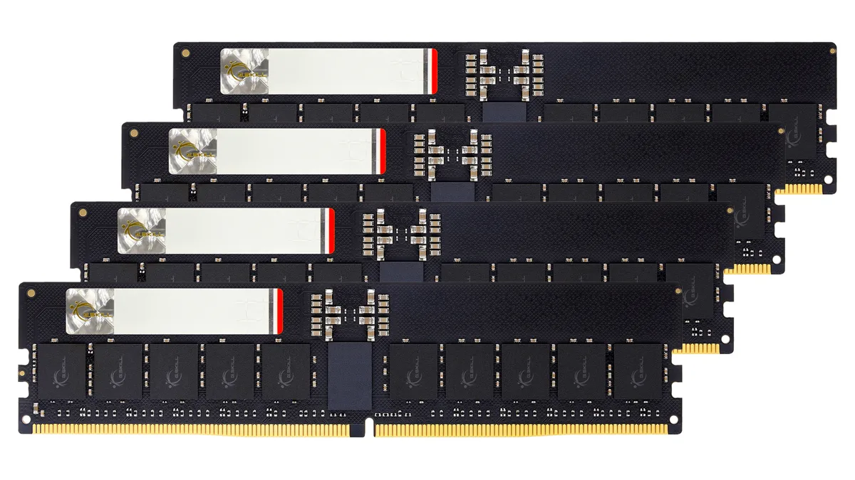 G.SKILL G.SKILL F5-6000R3036G48GQ4-G5N 192GB (4×48GB) DDR5 6000 CL30 ECC Registered server RAM — photo du produit