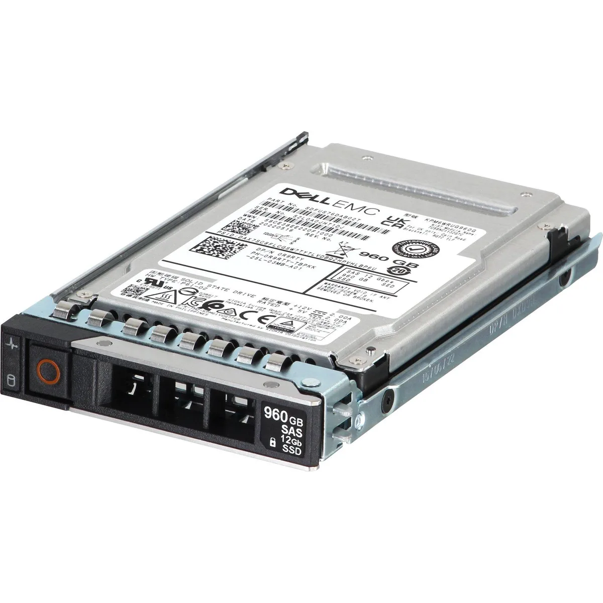 DELL DELL 960GB 12/24Gbps SAS RI TLC SED FIPS 2.5 SSD KPM6WRUG960G CPO — produktfoto