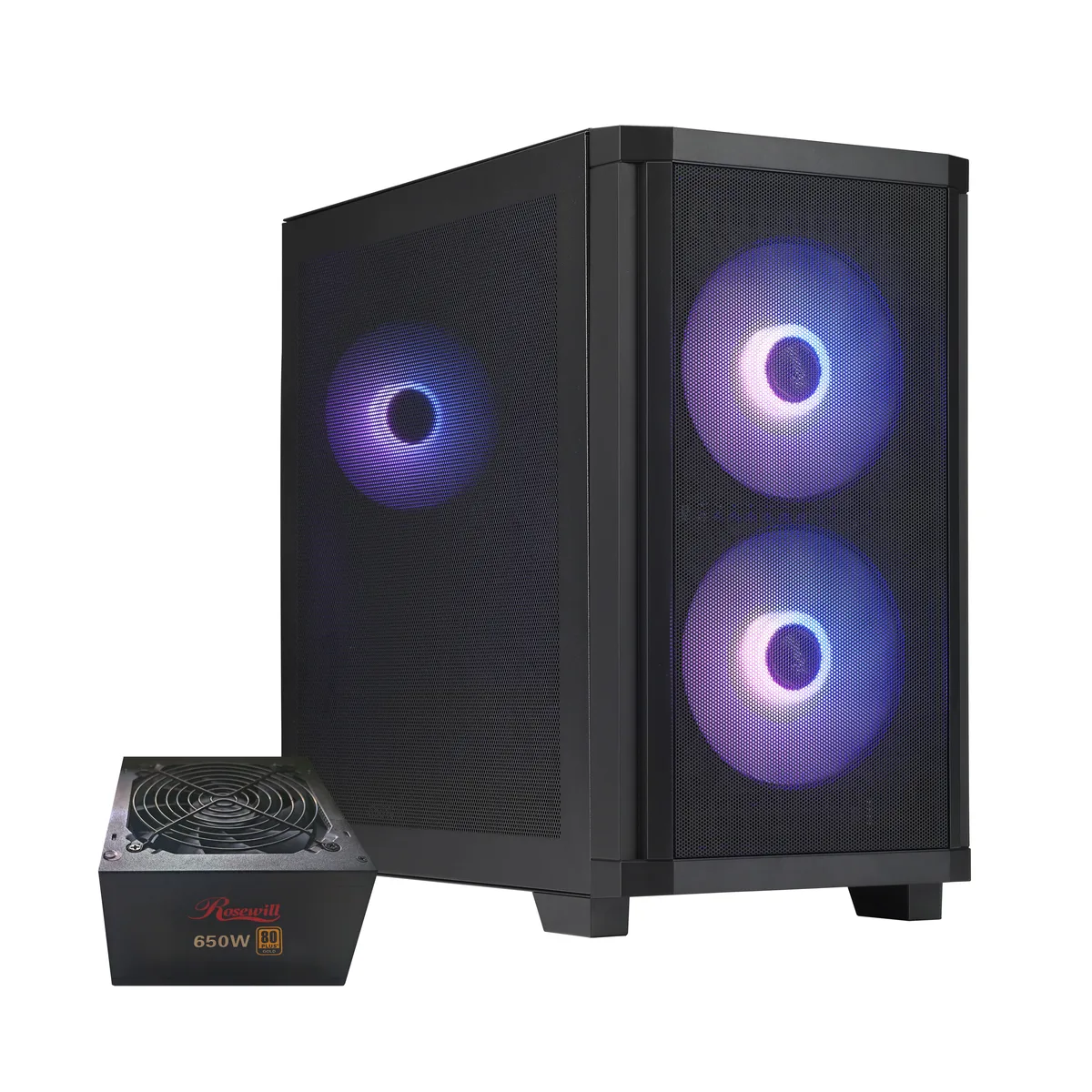 Rosewill Rosewill FBM-X3-650 M Micro ATX PC Case with 650W PSU — product photo