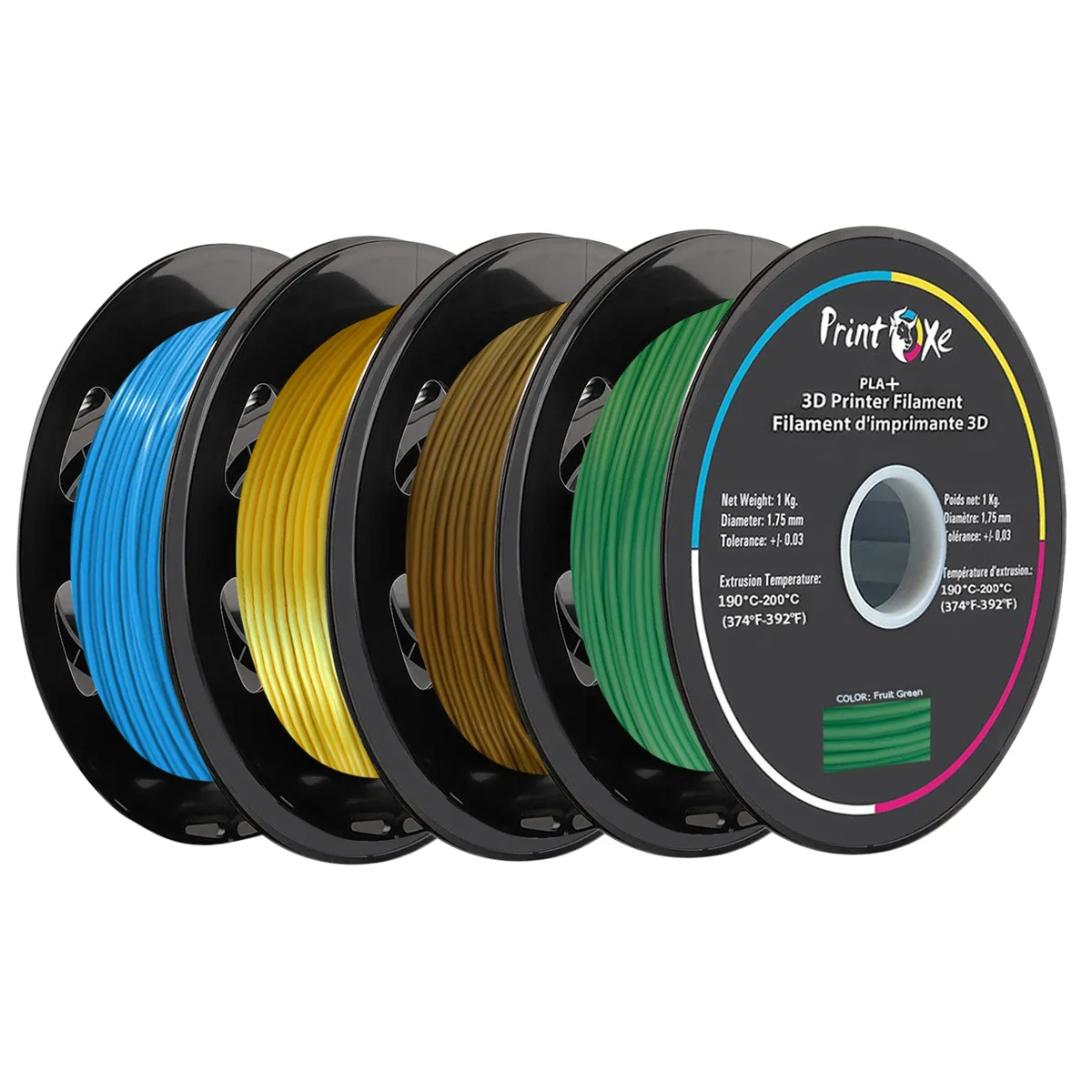 PrintOxe PrintOxe PLA+ Pro 4-colour 1.75 mm filament pack 4 × 1 kg — foto del producto