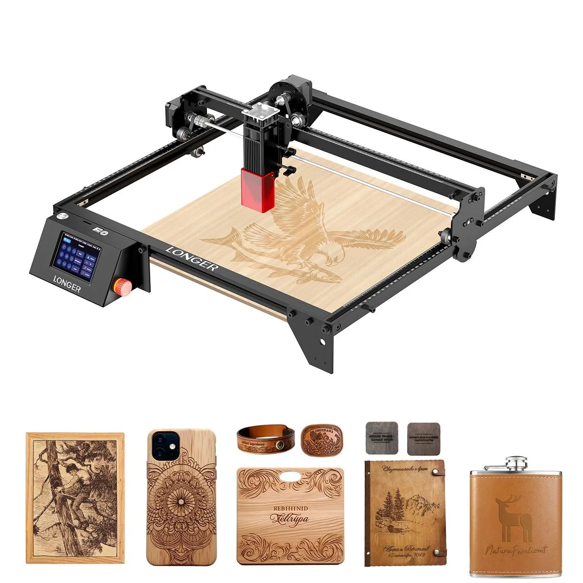 LONGER LONGER RAY5 5W Laser Engraver 3.5" Touchscreen 24000mm/min — Produktfoto