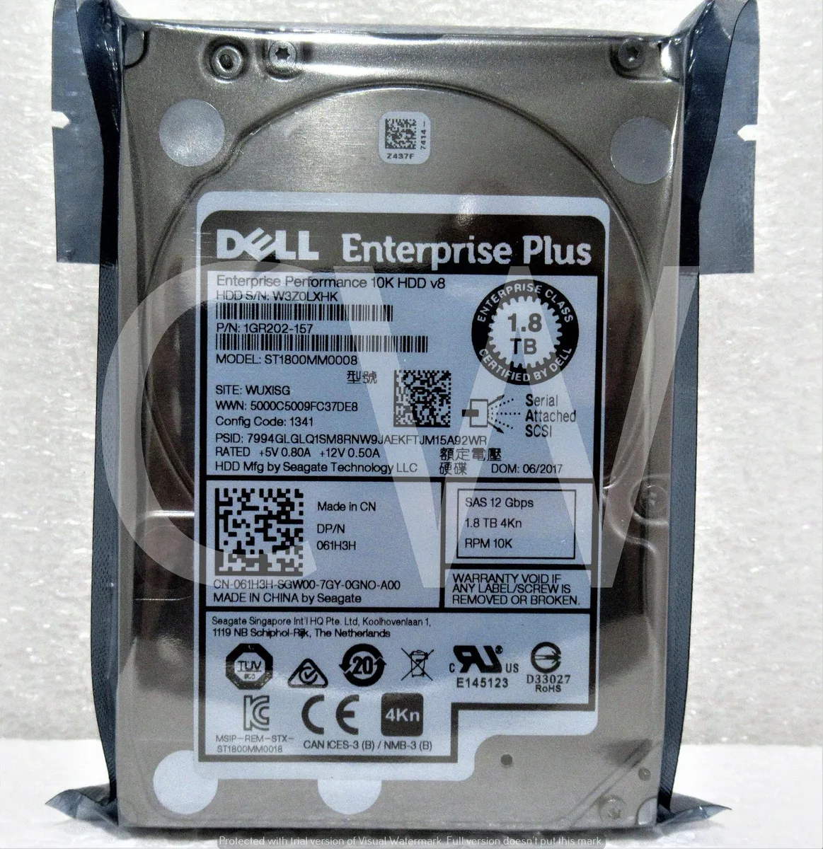DELL DELL ST1800MM0008 1.8TB 10000RPM SAS 12Gb/s 4KN 2.5" internal hard drive — 商品照片