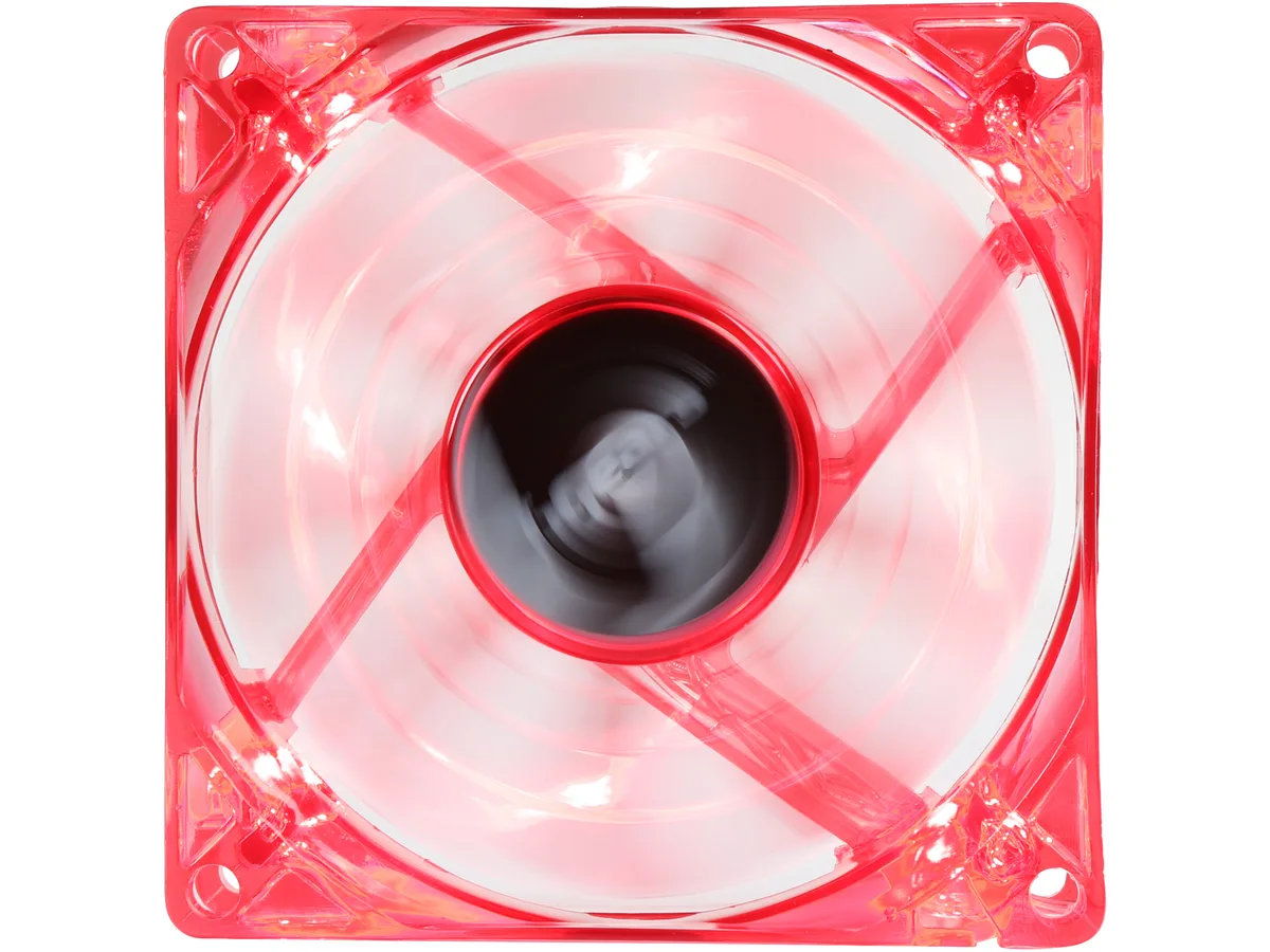 BGears BGears b-PWM 80 Red 80mm Case Fan 500-4000 RPM 78 CFM 37 dBA 2 Ball Bearing Red — produktfoto
