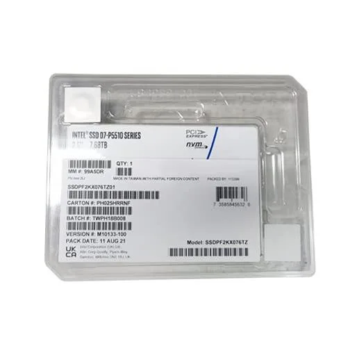 Intel Intel SSDPF2KX076TZ01 D7-P5510 7.68 TB U.2 NVMe internal SSD — product photo