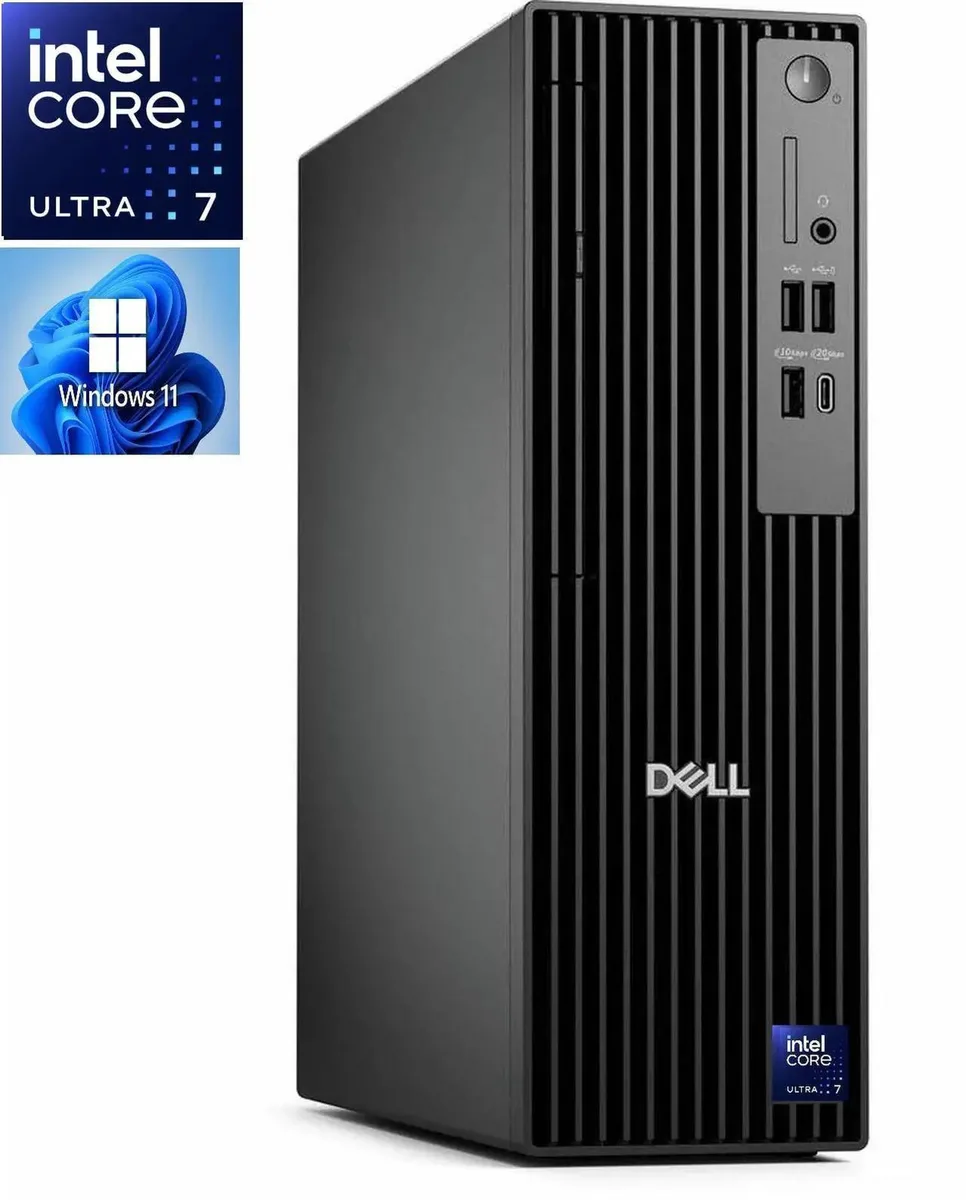 Small black tower desktop, compact business chassis