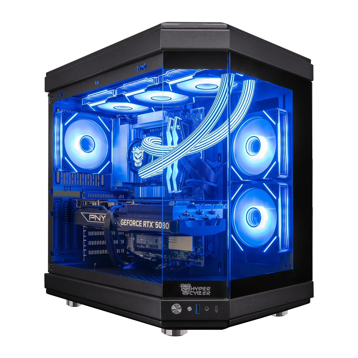 Hyper Cyber Hyper Cyber Ultra X BLACK Gaming PC Intel Core Ultra 9 285K RTX 5070 32GB DDR5 4TB NVMe — product photo